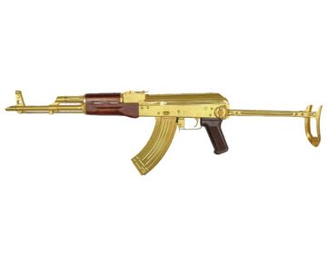 E&L AKMS 24K Gold Plated AEG Airsoft Rifle (10 Years Anniversary Limited Edition) 0