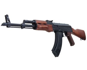 E&L AKM Airsoft AEG Rifle (Real Wood) - Black (EL-A101S) 0