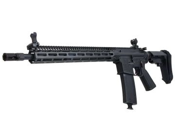 EMG Troy Industries SOCC M4 AEG Airsoft Rifle (15inch RIS, Black, by King Arms) 0