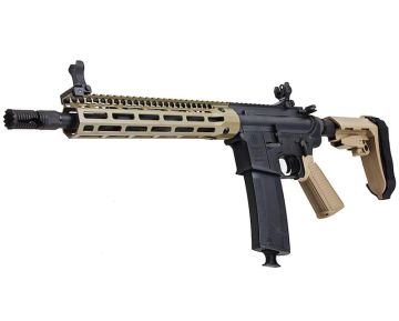 EMG Troy Industries SOCC M4 AEG Airsoft Rifle (10.5inch RIS, DE, by King Arms) 0