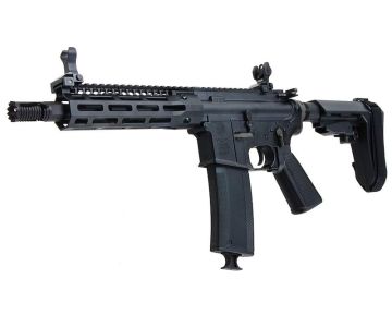 EMG Troy Industries SOCC M4 AEG Airsoft Rifle (7.6inch RIS, Black, by King Arms) 0