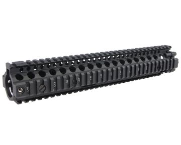 EMG Licensed CNC Aluminum Daniel Defense 12.5 inch M4A1 RIS II Airsoft Handguard - Black 0