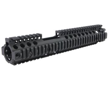 EMG Licensed CNC Aluminum Daniel Defense 12.5 inch M4A1 RIS II (FSP) Airsoft Handguard - Black 0