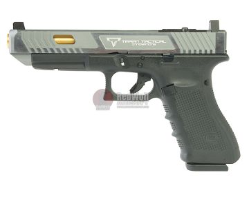 EMG TTI G34 Gen 4 GBB Pistol (G&P Custom) - Two Tone Slide with RMR Cut (VFC Platform) - Silver 0