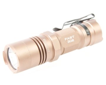 OPSMEN FAST 302 Backup Tactical Flashlight (400 Lumen) - Coyote Tan 0