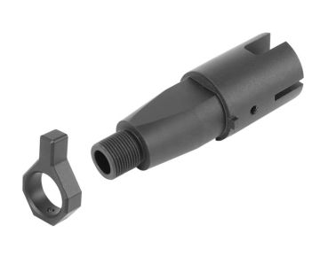 First Factory SIG Sauer MPX Airsoft AEG Outer Barrel Base w/ Battery Block - BK 0