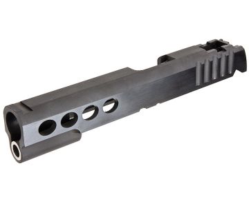 FPR CNC Infinity Brazos Custom Steel Slide for Tokyo Marui Hi Capa 5.1 GBB - Black 0