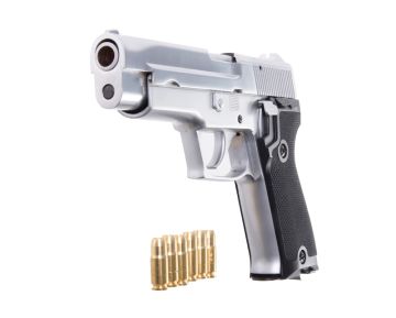 Farsan 9910 P220 9mm Metal Model Gun - Silver 0
