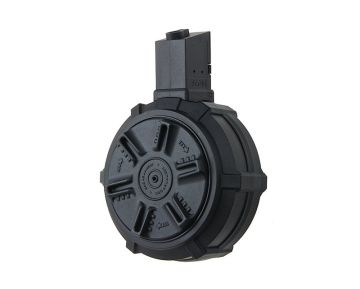 G&G PCC45 Drum Magazine (1500 rounds Airsoft Magazine, Black) 0