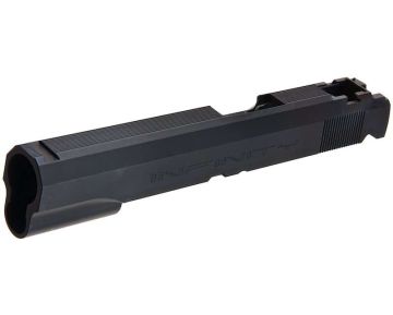 Guarder Tokyo Marui Hi Capa 5.1 GBB Slide w/Light Weight Nozzle Housing (Steel CNC, Infinity, Black) 0