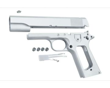 Guarder Tokyo Marui 1911 Series'70 GBB Airsoft Slide & Frame (Aluminum, No Marking, Silver) 0