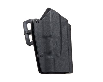 WoSport Kydex Glock 19 Holster (Lightweight) Compatible with G17/19X/45 with X300 Flashlight - BK 0