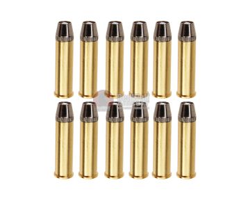 WinGun Full Metal Brass Shells for WinGun / Dan Wesson 6mm Series Airsoft Co2 Revolvers (12pcs / Set) 0