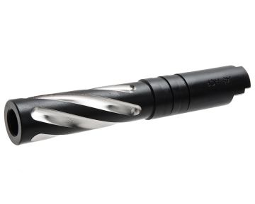 GK Tactical Tokyo Marui Hi Capa 4.3 GBB Airsoft Outer Barrel (Tornado, Stainless Steel) - Black 0