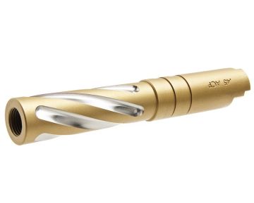 GK Tactical Tokyo Marui Hi Capa 4.3 GBB Airsoft Outer Barrel (Tornado, Stainless Steel) - Gold 0