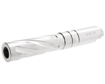 GK Tactical Tokyo Marui Hi Capa 4.3 GBB Airsoft Outer Barrel (Tornado, Stainless Steel) - Silver 0