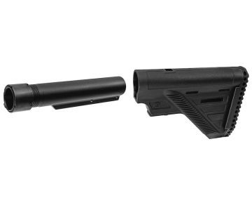 Guns Modify VFC HK416 GBB A5 Style Slim Stock with A5 Style One Piece Buffer Tube Set (CNC, BK) 0