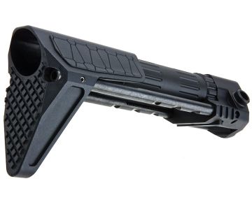 G&P PDW Stock (Slim) for Tokyo Marui & G&P M4 / M16 Metal Body Series (Snake, Black) 0
