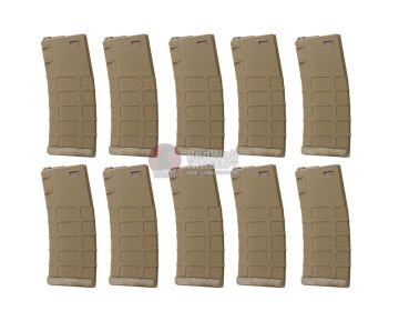 G&P M4 Magazine (130 rounds GMAG AEG Magazine, 10pcs/Set) - FDE 0