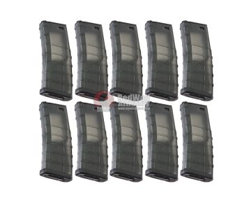 G&P M4 Magazine (340 rounds GMAG AEG Magazine, 10pcs/Set) - Transparent 0