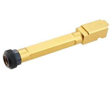 G&P Tokyo Marui G17 GBB Airsoft Threaded Outer Barrel - Gold 0