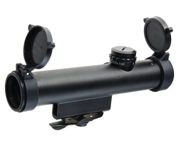 G&P Retro 4x20 Airsoft Scope for M4 / M16 Carry Handle / Picatinny Rails Rifle - Black 0