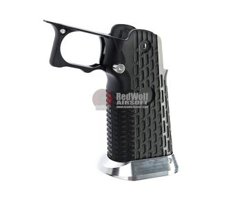 Gunsmith Bros Aluminum Grip (Limcat Style) for Tokyo Marui Hi-Capa GBB Series - Black 0
