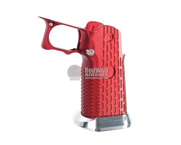 Gunsmith Bros Aluminum Grip (Limcat Style) for Tokyo Marui Hi-Capa GBB Series - Red 0