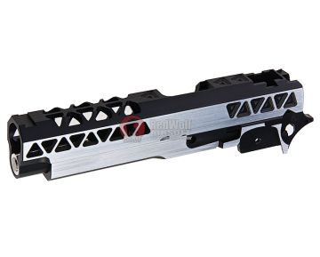 Gunsmith Bros Triangle Slide Set (Small R Cut w/ Frame & Guide Rod) for Tokyo Marui Hi-Capa GBB Series - 2 Tone 0
