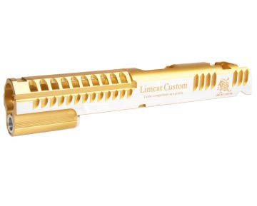 Gunsmith Bros Limcat Multic Cuts Standard Single Slide for Tokyo Marui Hi-Capa GBB - Gold 2 Tone 0
