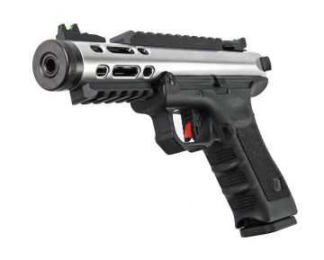 WE Galaxy G Series Green Gas Airsoft Pistol - Silver 0