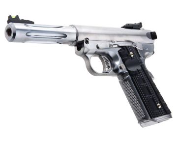 WE Galaxy 1911 Premium S Green Gas Airsoft Pistol - Silver 0