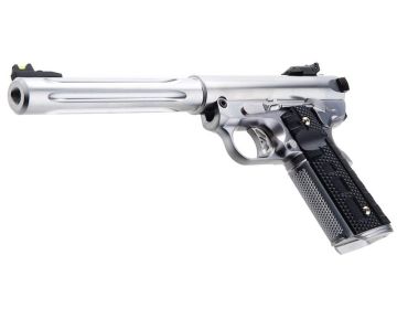WE Galaxy 1911 Premium L Green Gas Airsoft Pistol - Silver 0