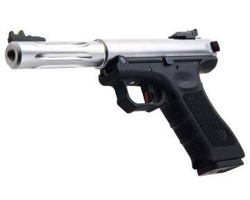 WE Galaxy G Series Premium S Green Gas Airsoft Pistol - Silver 0