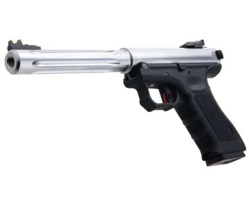 WE Galaxy G Series Premium L Green Gas Airsoft Pistol - Silver 0