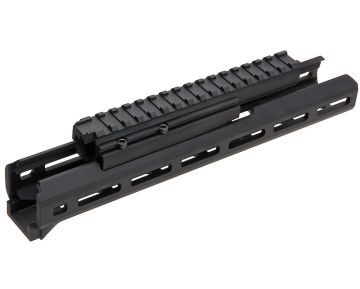 Hephaestus AK Handguard Set (10.5 inch, M-Lok) w/Railed Gas Tube for GHK/ LCT AK (Type III Hard-Coat Anodized) 0