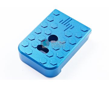 JL Progression Tokyo Marui G Series GBB Magazine Base Pad (MagShoe) - Blue, Aluminum 0