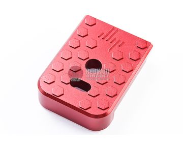 JL Progression Tokyo Marui G Series GBB Magazine Base Pad (MagShoe) - Red, Aluminum 0