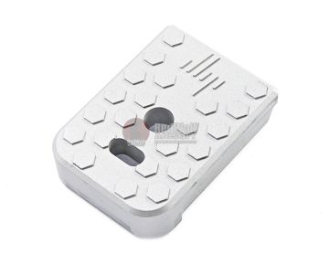 JL Progression Tokyo Marui G Series GBB Magazine Base Pad (MagShoe) - Silver, Aluminum 0