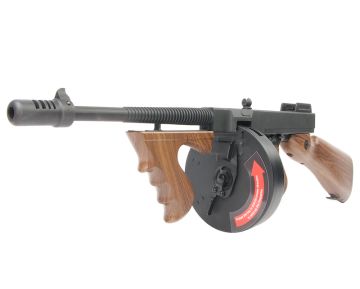 King Arms M1928 Chicago AEG Airsoft Classic Rifle - Wood Pattern 0