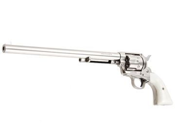King Arms SAA .45 Peacemaker Revolver L - Silver (Version II, Gas Version) 0