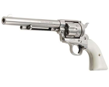 King Arms SAA .45 Peacemaker Revolver M - Silver (Verion II, Gas Version) 0