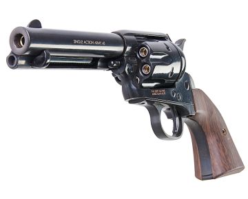 King Arms SAA .45 Peacemaker Revolver S - Electroplating Black (Gas Version) 0