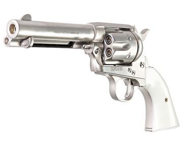 King Arms SAA .45 Peacemaker Revolver S - Silver (Gas Version) 0