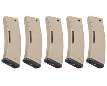 KRYTAC M4 Magazine (150 rounds UHP AEG Magazine, 5pcs/Box) - FDE 0