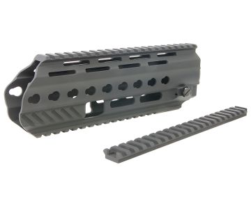 Angry Gun L85A3 Conversion Kit for G&G AEG Version (w/ Rail System,Top Rail,Gas Block & Gas Piston)-BK 0