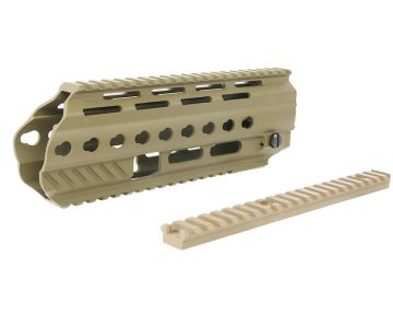 Angry Gun L85A3 Conversion Kit for ICS AEG Version (w/ Rail System, Top Rail, Gas Block & Gas Piston) 0