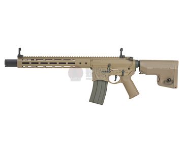 EMG Sharps Bros 'Warthog' Licensed Full Metal Advanced AEG Rifle - 15 inch Carbine DE (by ARES) 0