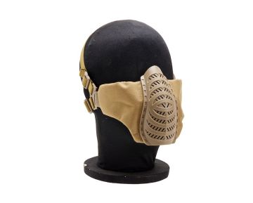 WoSport Tactical Half Face Airsoft Mask - TAN 0