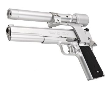 Mafioso Airsoft AMT Long Slide Kit with Parts & Laser Set for Tokyo Marui 1911 Series GBB Pistol - SV 0
